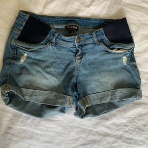Jean shorts maternity Medium cuffed super comfy